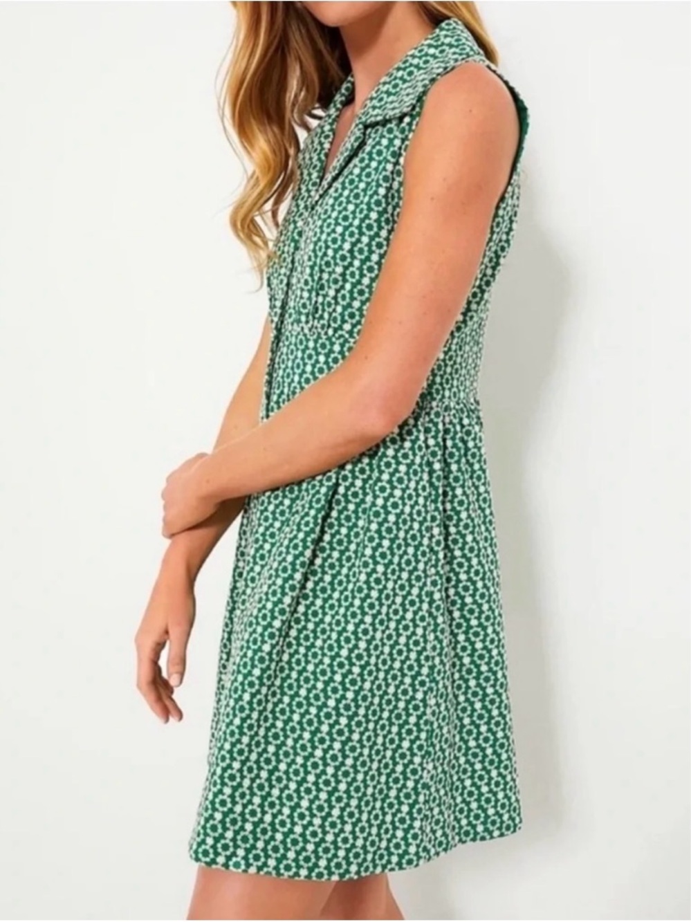Tuckernuck Pomander Place Greenbriar Eyelet Noelle Shirt Dress - Picture 4 of 10